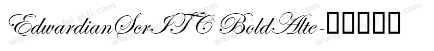 EdwardianScrITC BoldAlte字体转换